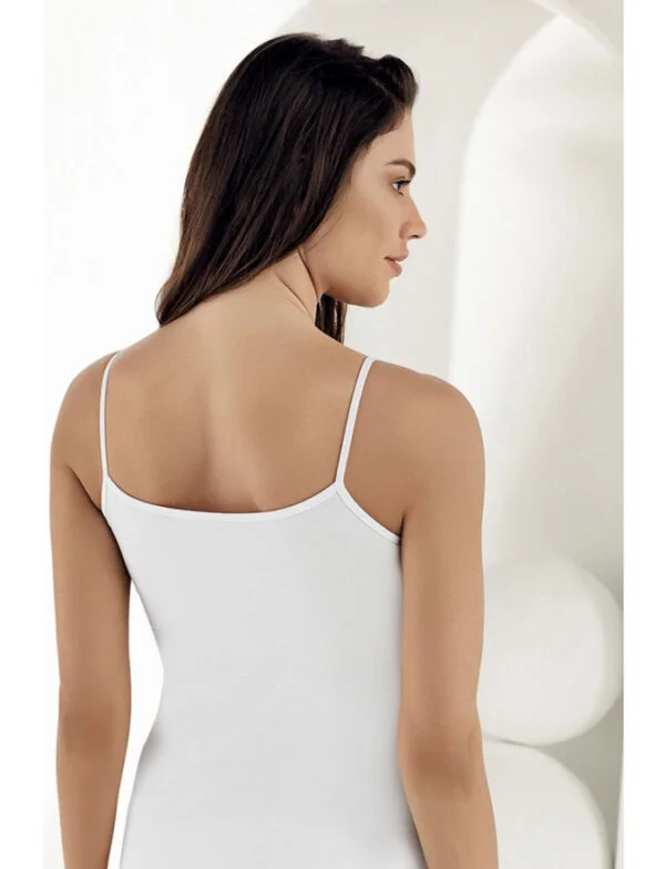 Kadın Likralı İp Askı Body Atlet Siyah