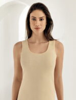 Kadın Geniş Askı Atlet Siyah