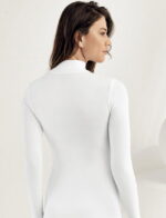 Kadın Balıkçı Yaka Uzun Kol Body Siyah