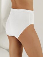 Kadın Ribana Bato Külot Beyaz Siyah