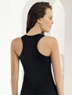 Kadın Sırtı Çapraz Sporcu Body Siyah