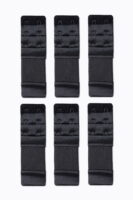 6 Adet Lastikli Agraf Sütyen Ek Kopça Çift Kancalı Beyaz