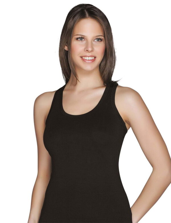 Kadın Geniş Askılı Body Atlet Modal Beyaz