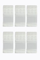 6 Adet Lastikli Agraf Sütyen Ek Kopça Geniş Ten