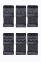 6 Adet Lastikli Agraf Sütyen Ek Kopça Geniş Ten