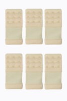 6 Adet Lastikli Agraf Sütyen Ek Kopça Geniş Ten