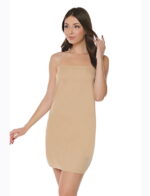 İnce Askılı Kısa Kombinezon Elbise Astarı Beyaz