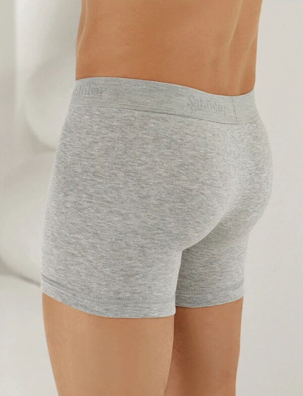 Erkek Likralı Boxer Gri