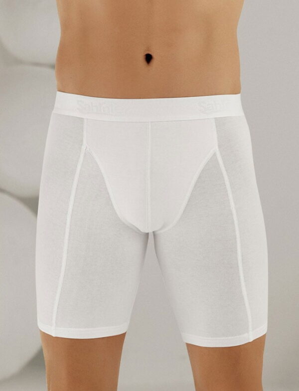 Erkek Likralı Uzun Paça Boxer Gri