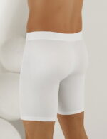 Erkek Likralı Uzun Paça Boxer Gri