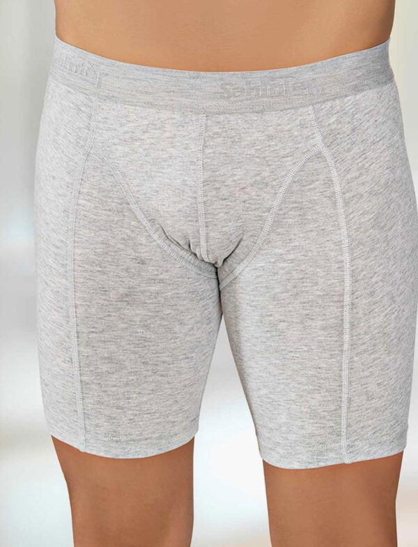 Erkek Likralı Uzun Paça Boxer Gri