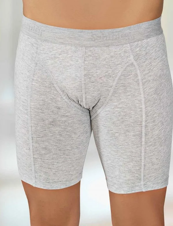 Erkek Likralı Uzun Paça Boxer Beyaz