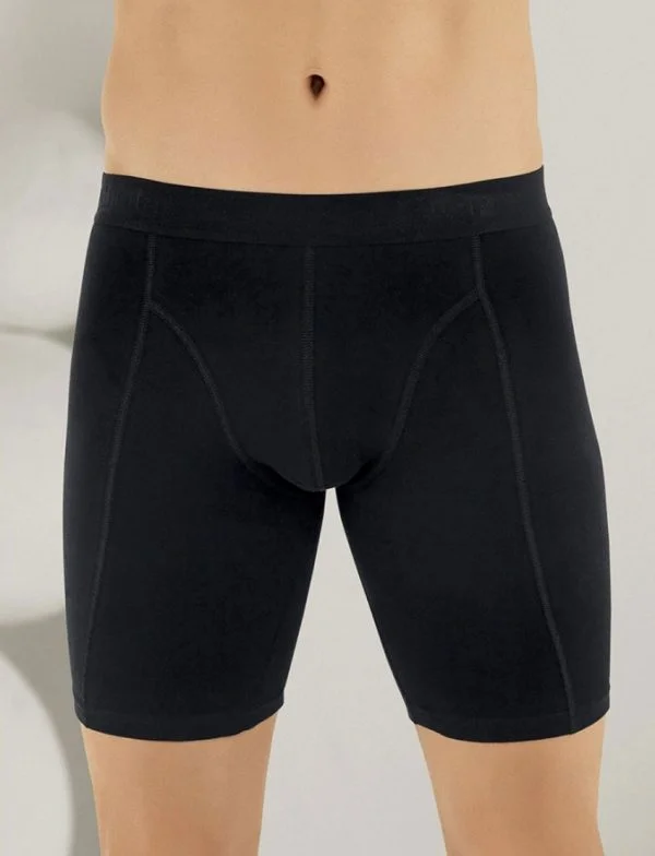 Erkek Likralı Uzun Paça Boxer Beyaz