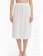 Pamuklu Dizaltı Jüpon Etek Astarı Ten