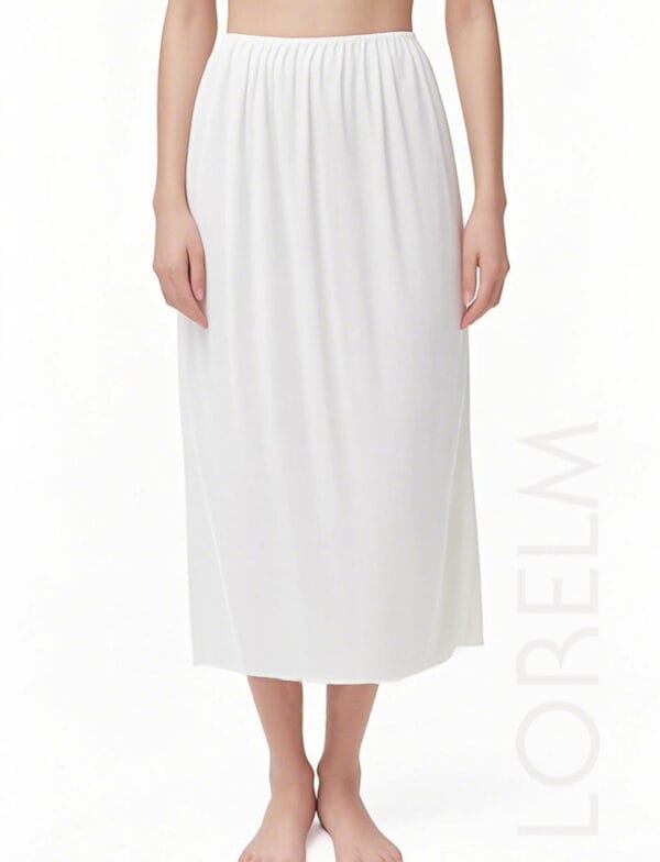 Pamuklu Uzun Tam Boy Jüpon Etek Astarı Ten