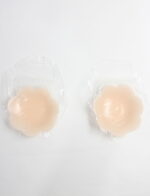 Göğüs Kaldırıcı Kapatıcı Papatya Desenli Şeffaf Nude Silikon