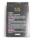 Göğüs Kaldırıcı Kapatıcı Papatya Desenli Şeffaf Nude Silikon