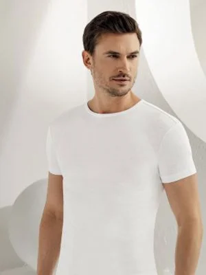 Erkek Ribana Fanila Yarım Kol Atlet Beyaz