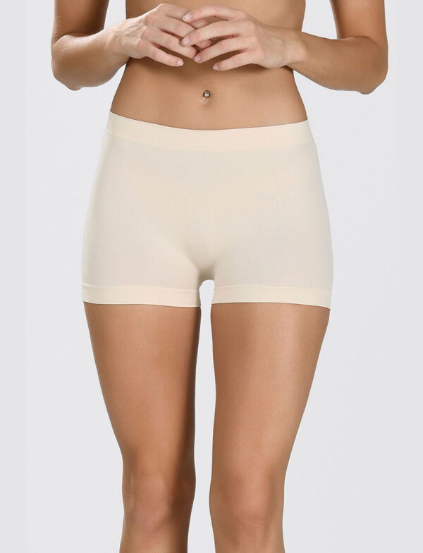 Kadın Mini Şort Jüpon Boxer Ten Micro Seamless