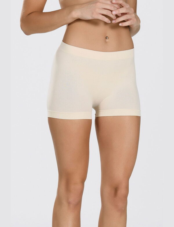 Kadın Mini Şort Jüpon Boxer Ten Micro Seamless