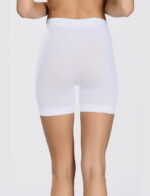 Kadın Kısa Şort Jüpon Boxer Beyaz Micro Seamless