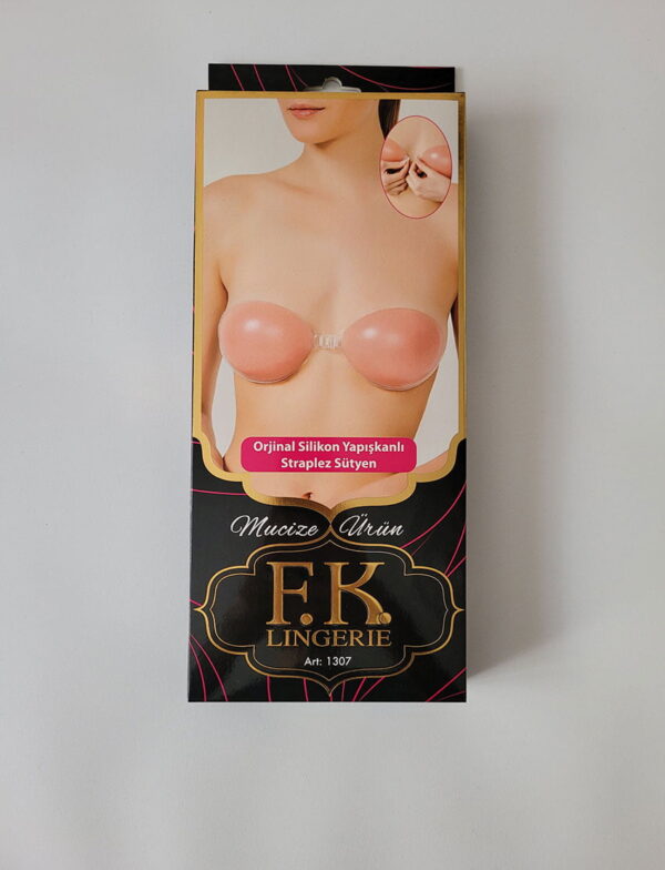 Silikon Sütyen Yapışkanlı Görünmez Askısız Ten Rengi Nude Color
