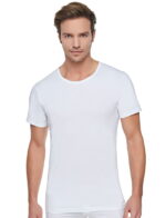 Erkek Penye Bisiklet Yaka Fanila Yarım Kol