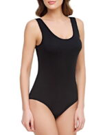 Kadın Geniş Askılı Çıtçıtlı Body Beyaz