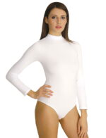 Uzun Kol Balıkçı Yaka Çıtçıtlı Body Siyah