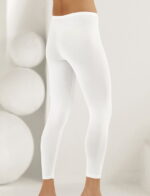 Kadın Düz Uzun Tayt Beyaz