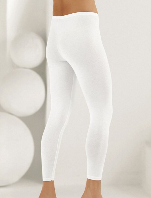 Kadın Düz Uzun Tayt Beyaz