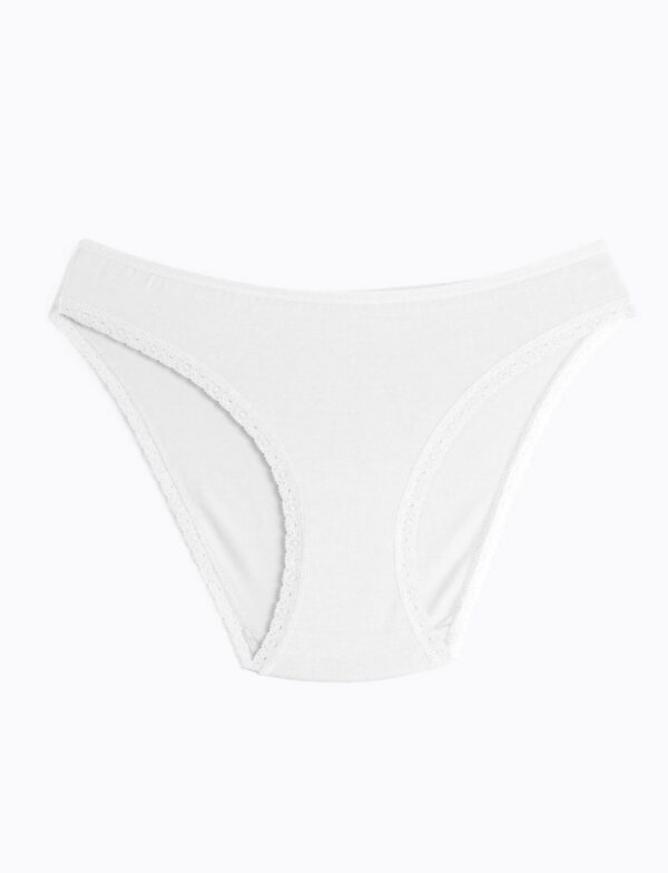 Kenarları Dantel Kadın Külot Ten