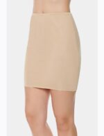 Dizüstü Kısa Etek Astarı Jüpon Mini Ten