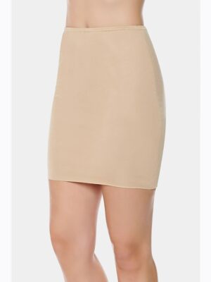 Dizüstü Kısa Etek Astarı Jüpon Mini Ten