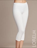 Pamuklu Dizaltı Kapri Tayt İç Astar Bej Rengi