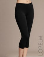 Pamuklu Dizaltı Kapri Tayt İç Astar Bej Rengi