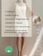 Pamuklu Kombinezon Astar Askısı Çıkarılabilen Ayarlanabilen