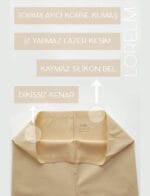 Lazer Kesim Korse Paçalı Kıyafet İçi Toparlayıcı Astar