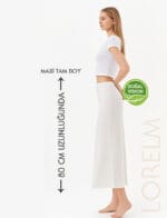 Uzun Etek Astarı Tam Boy Doğal Viskon Penye 80 cm