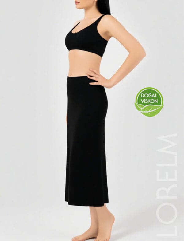 Uzun Etek Astarı Tam Boy Doğal Viskon Penye 80 cm