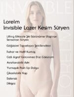 Invisible Lazer Kesim Sütyen Balensiz Görünmez