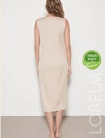 Sıfır Kol Penye Uzun Kombinezon Elbise Astarı