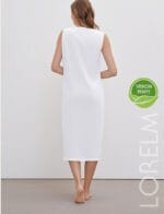 Sıfır Kol Penye Uzun Kombinezon Elbise Astarı