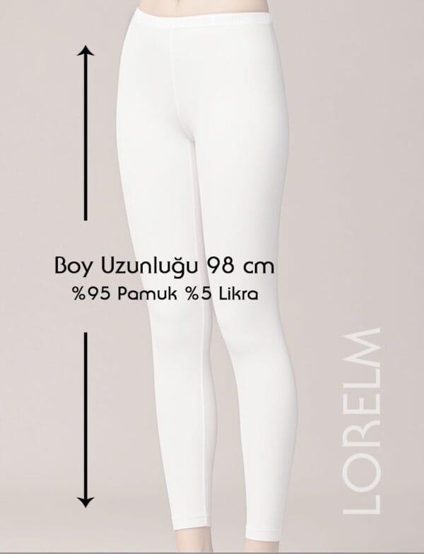 Pamuklu Uzun Tayt Penye