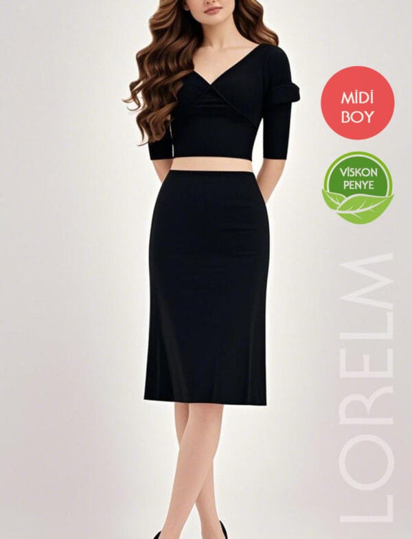 Midi Boy Penye Jüpon Etek Astarı