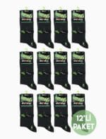 DÜNDAR 12'li Erkek Bambu Çorap 4 Mevsim