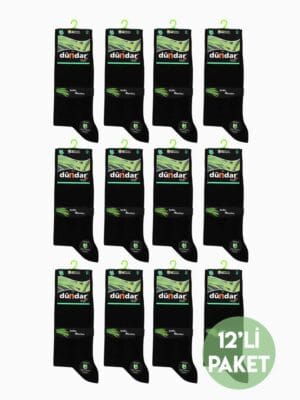 DÜNDAR 12'li Erkek Bambu Çorap 4 Mevsim