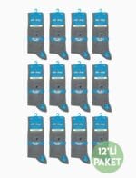 DÜNDAR 12'li Erkek Pamuk Çorap 4 Mevsim