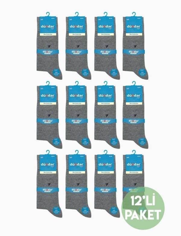 DÜNDAR 12'li Erkek Pamuk Çorap 4 Mevsim