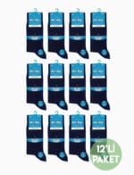 DÜNDAR 12'li Erkek Pamuk Çorap 4 Mevsim